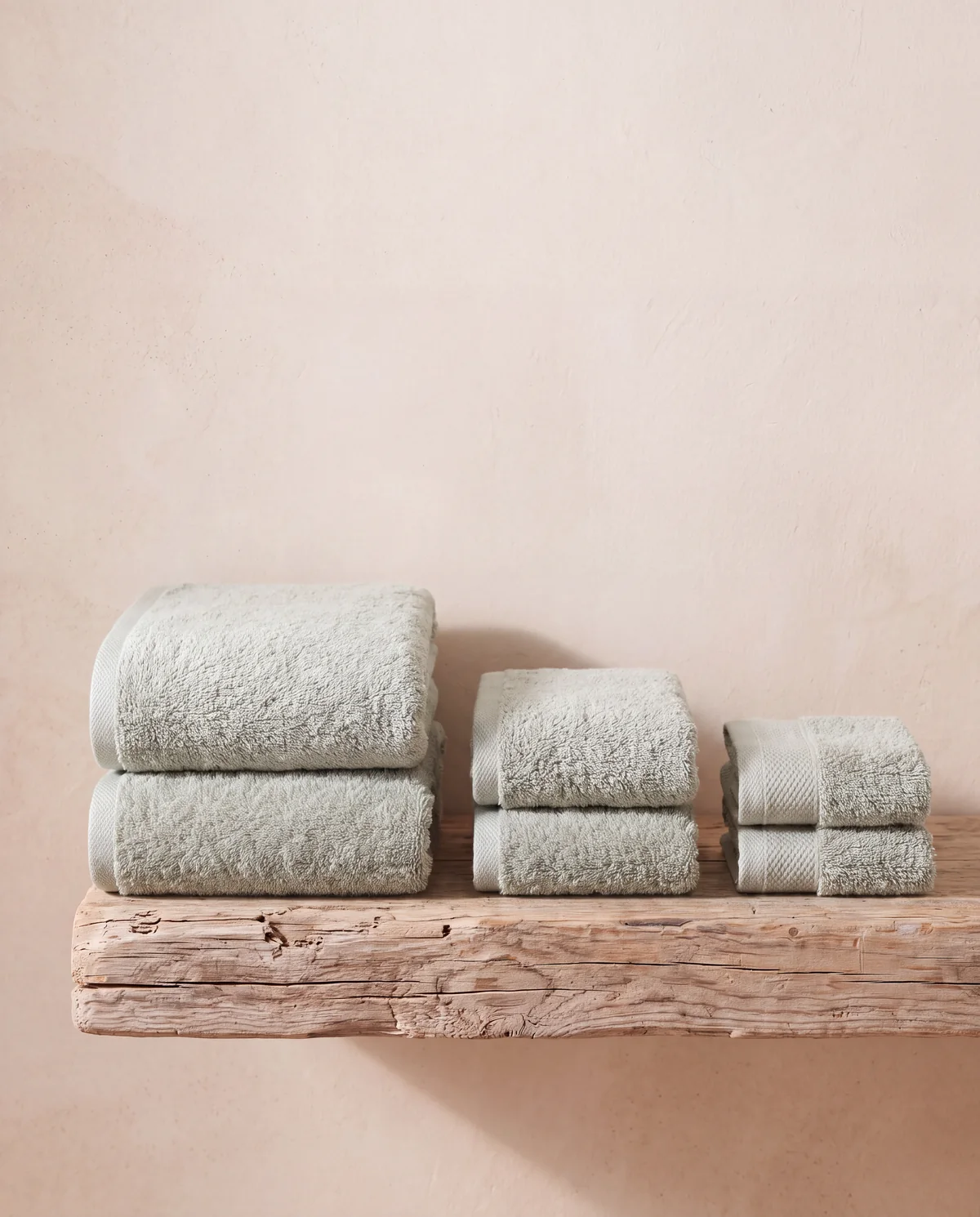 Bath Sheet Towel Set, 6 pieces: 2 bath sheets, 2 hand towels, 2 washcloths