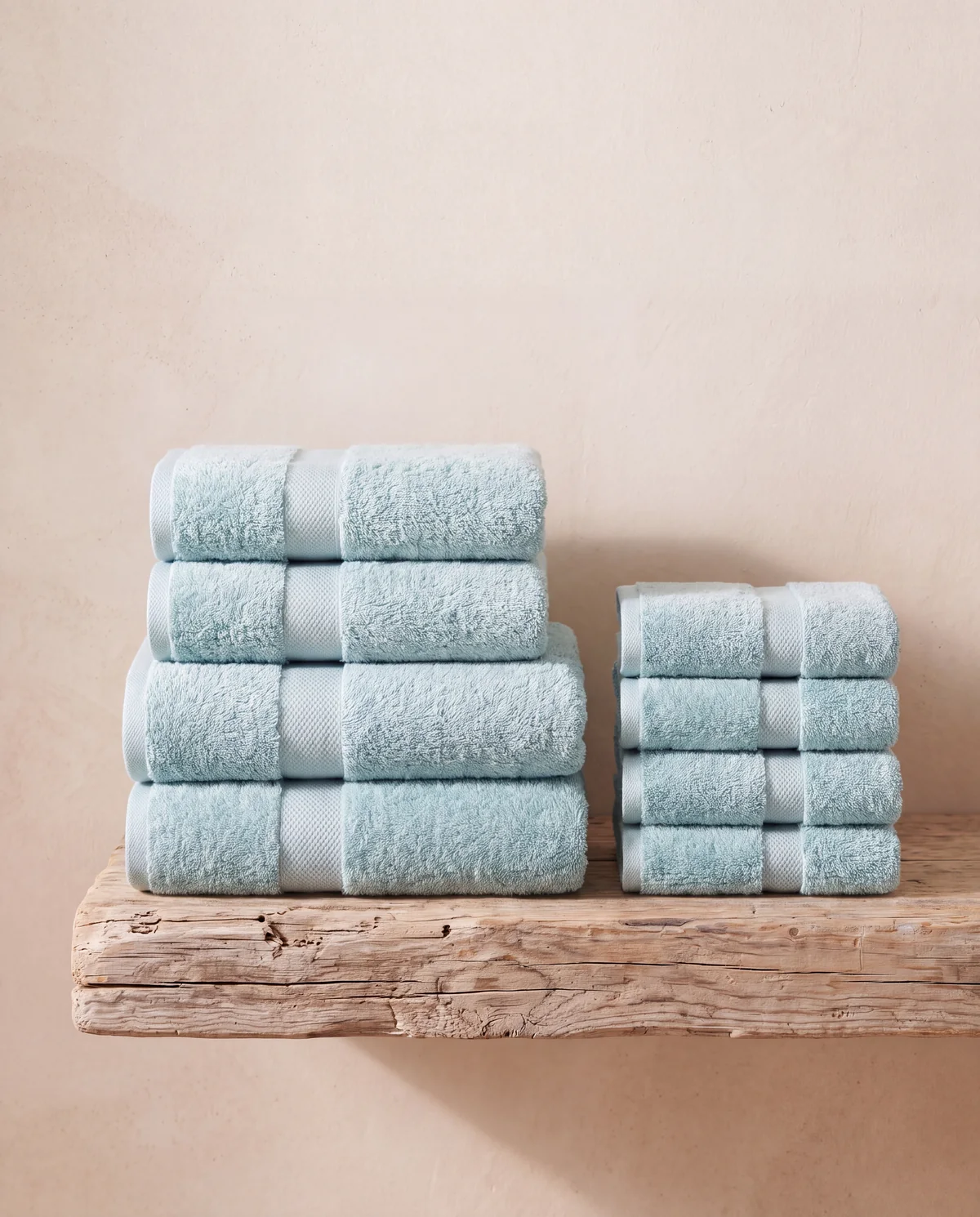 Cotton Bath Towel Bundle, 4 bath towels and 4 hand towels